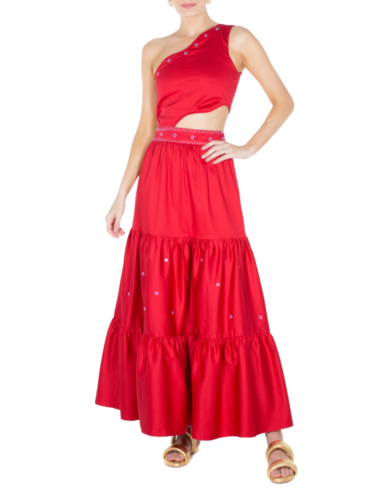 Vestido Caroline Vermelho Fernanda Di Biase