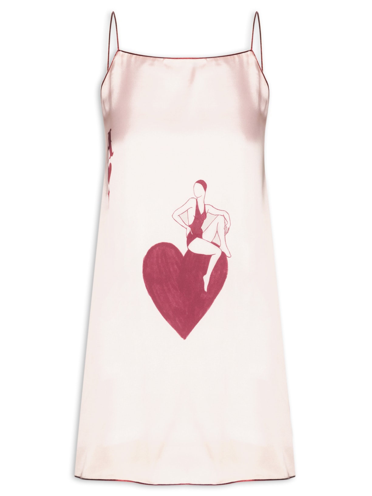 Vestido Cartas - Rosa