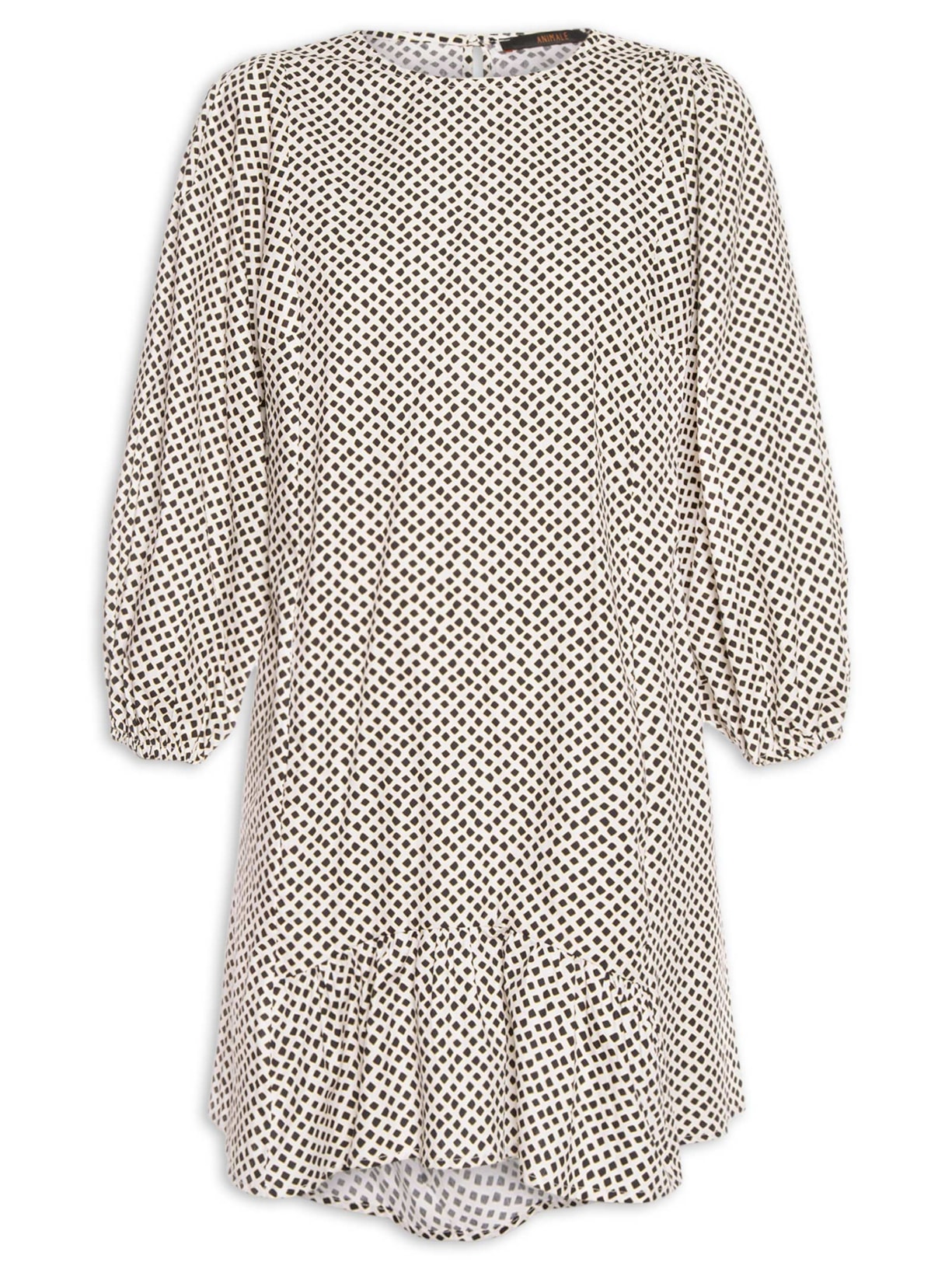 Vestido Cava Quadrada Geo Starlight Preto Animale