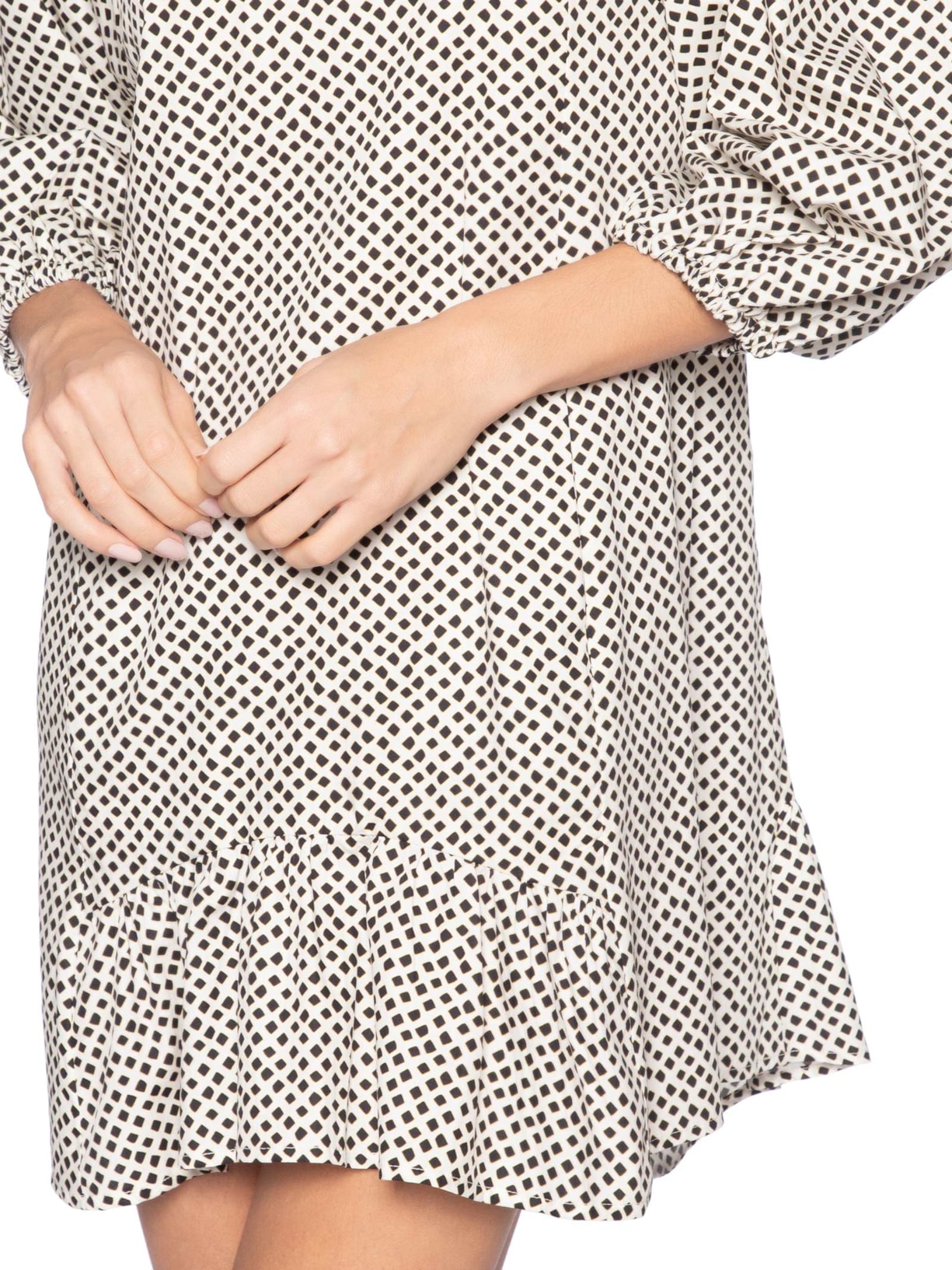 Vestido Cava Quadrada Geo Starlight Preto Animale