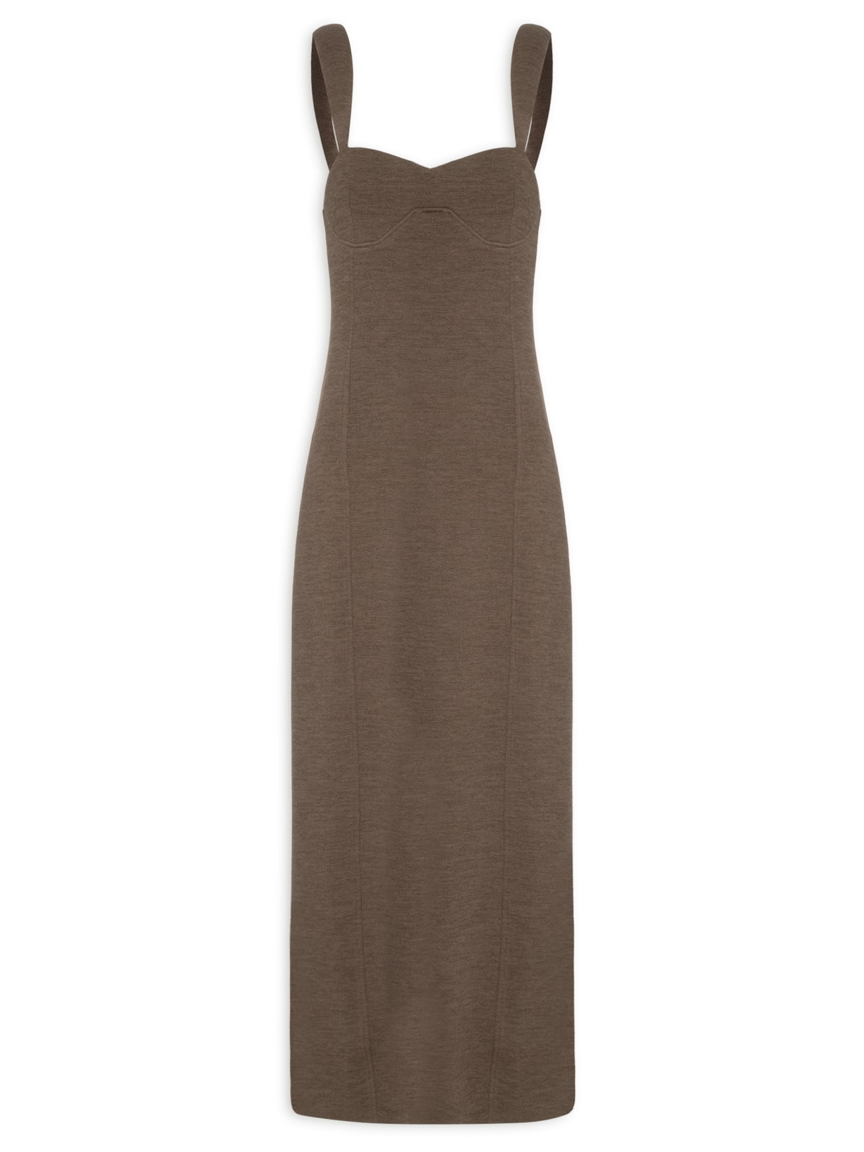 Vestido Ceci Marrom Aluf
