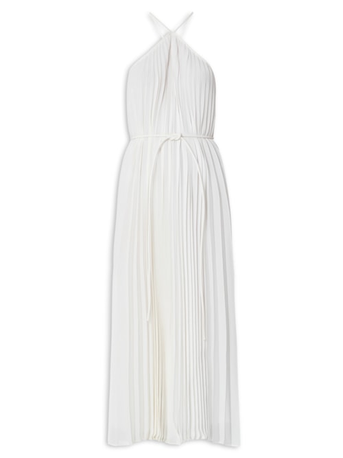 Vestido Celeste Lightweight Crepe - Off White