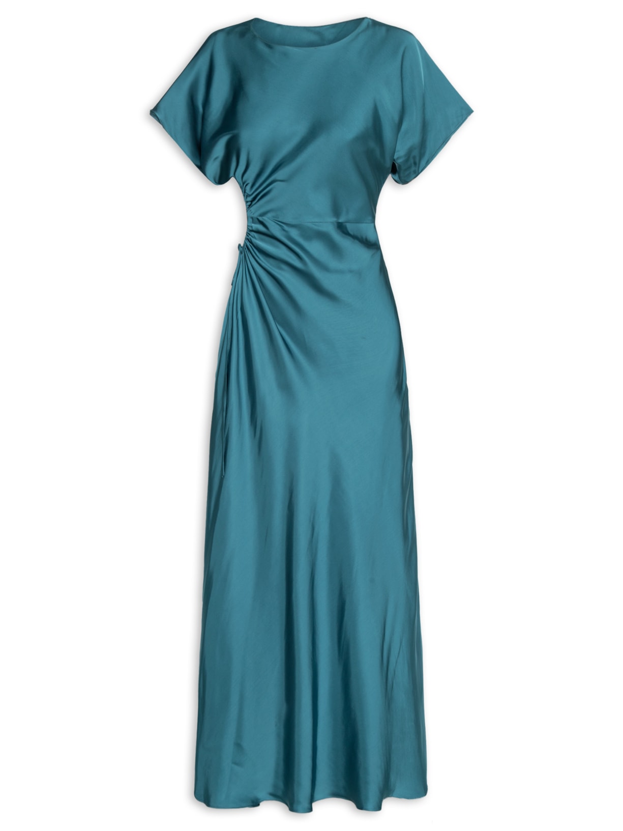 Vestido Cetim - Azul