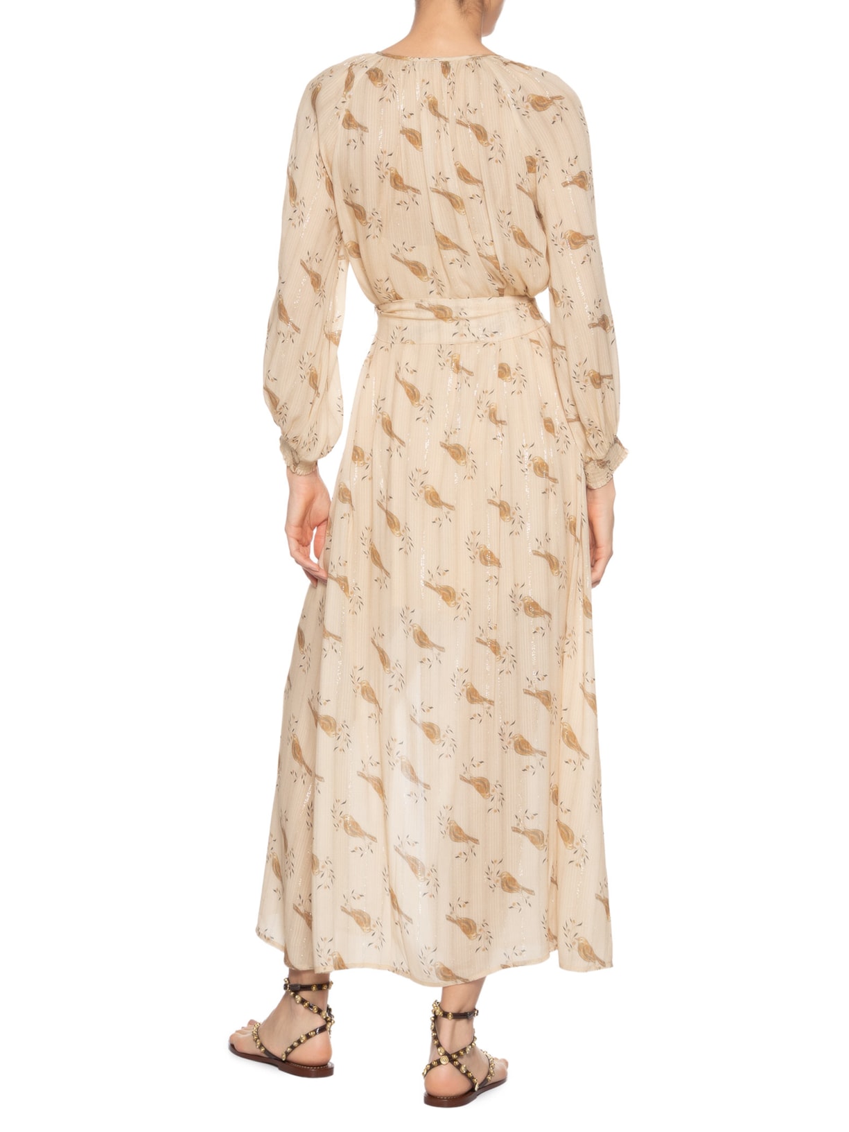 Vestido Chemise Estampa Sunny Bege Maria Filó