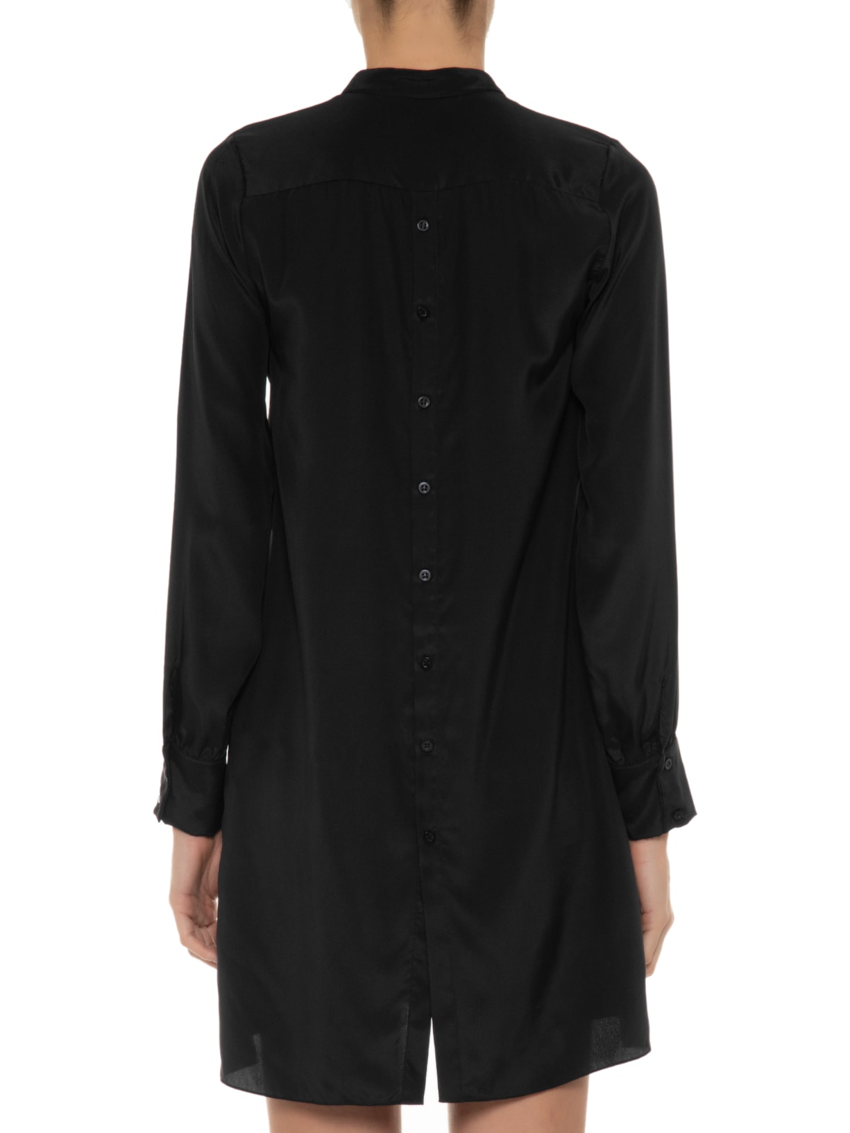 Vestido Chemise Seda Pura Preto '2Essential