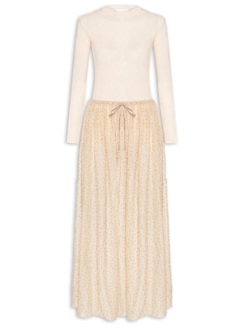 Vestido Chifon Venus - Bege