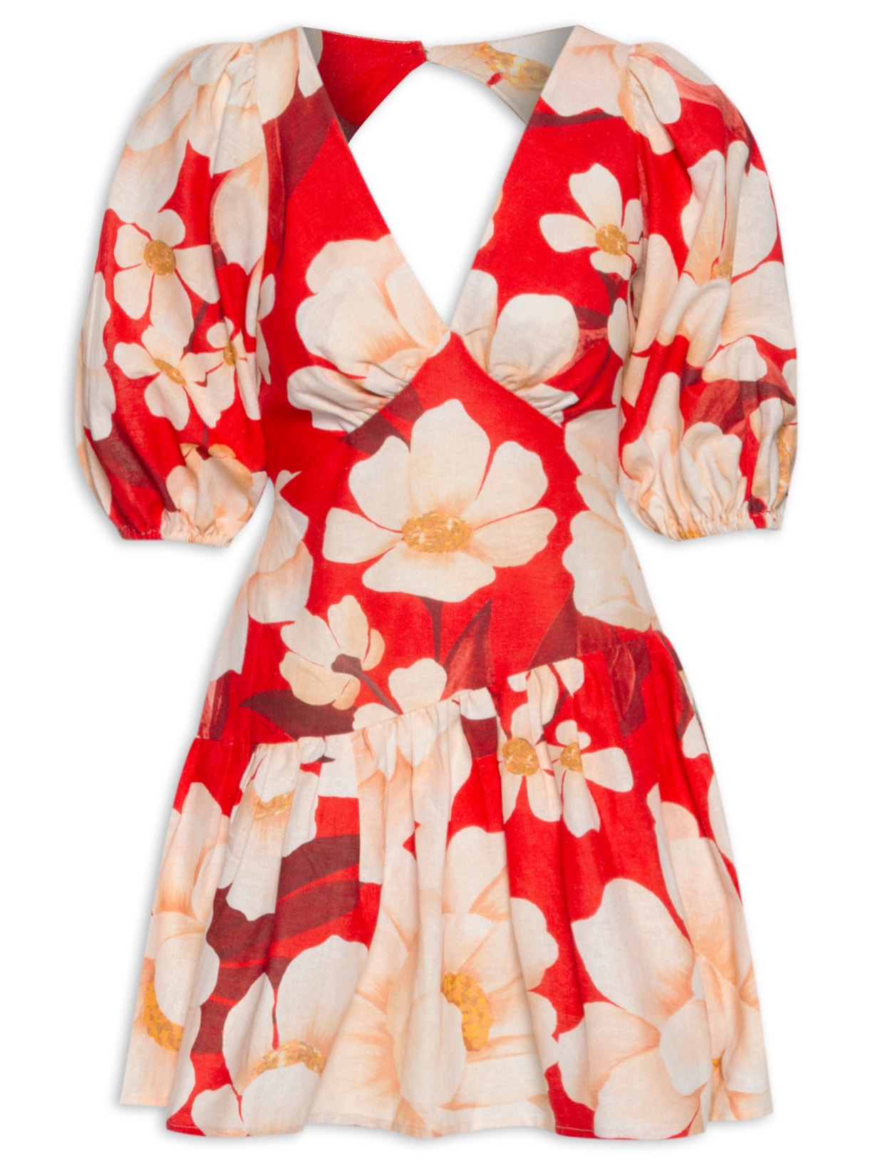 Vestido Chita Bella - Vermelho