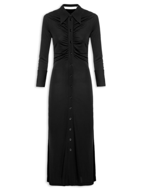 Vestido Clara Matte Crepe Jersey - Preto
