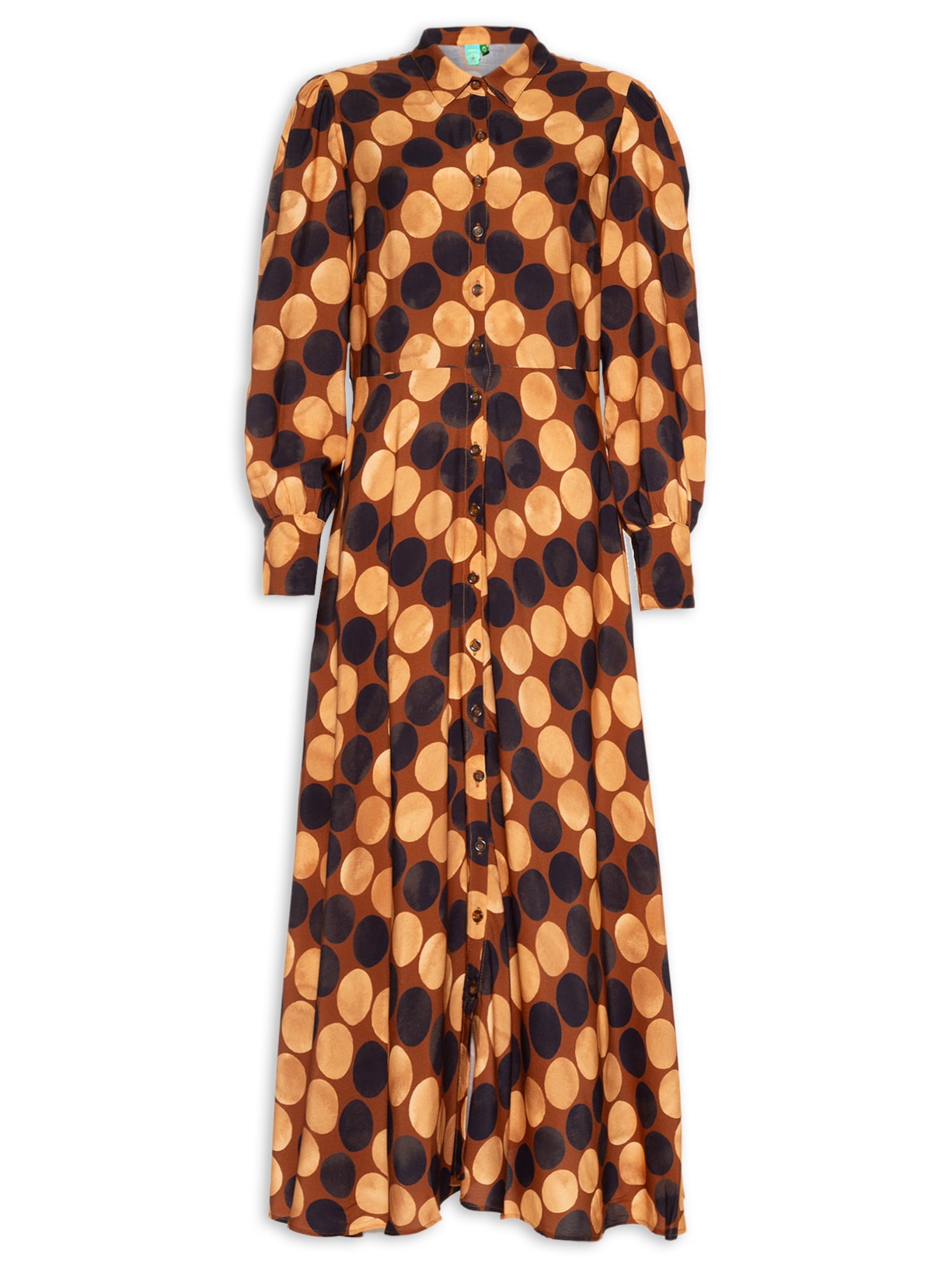 Vestido Cobra Maxi - Marrom