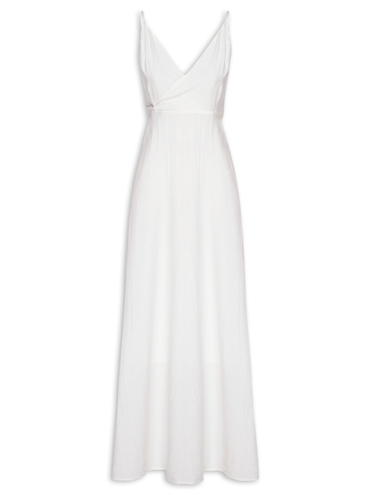 Vestido Com Amarração Nas Costas Off White Basiq