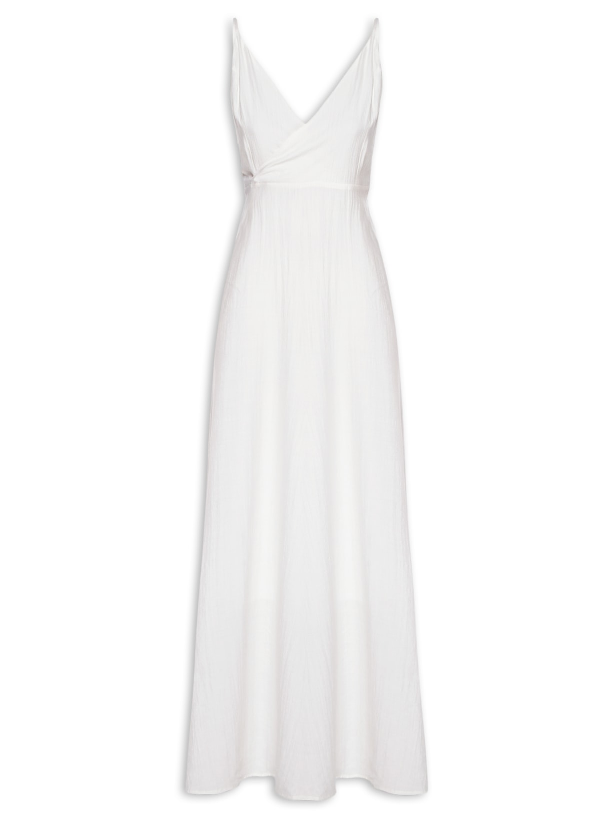 Vestido Com Amarração Nas Costas - Off White