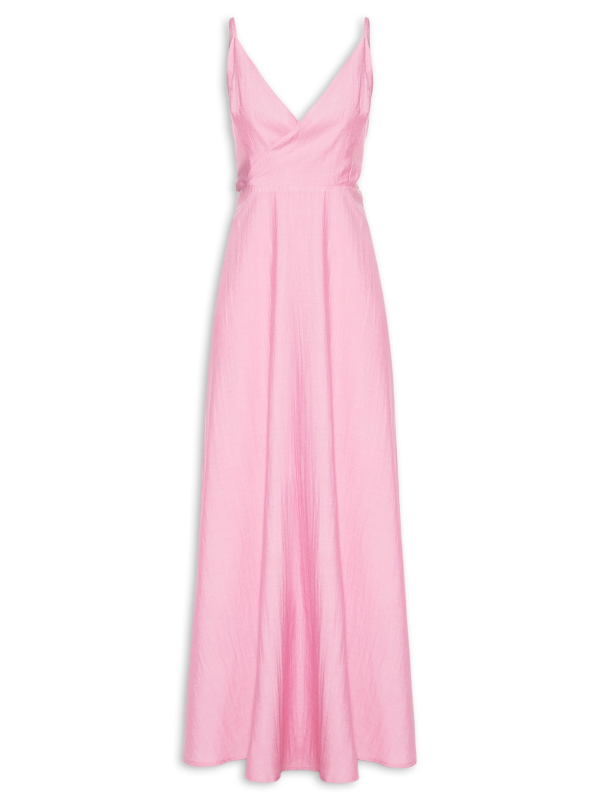 Vestido Com Amarração Nas Costas - Rosa