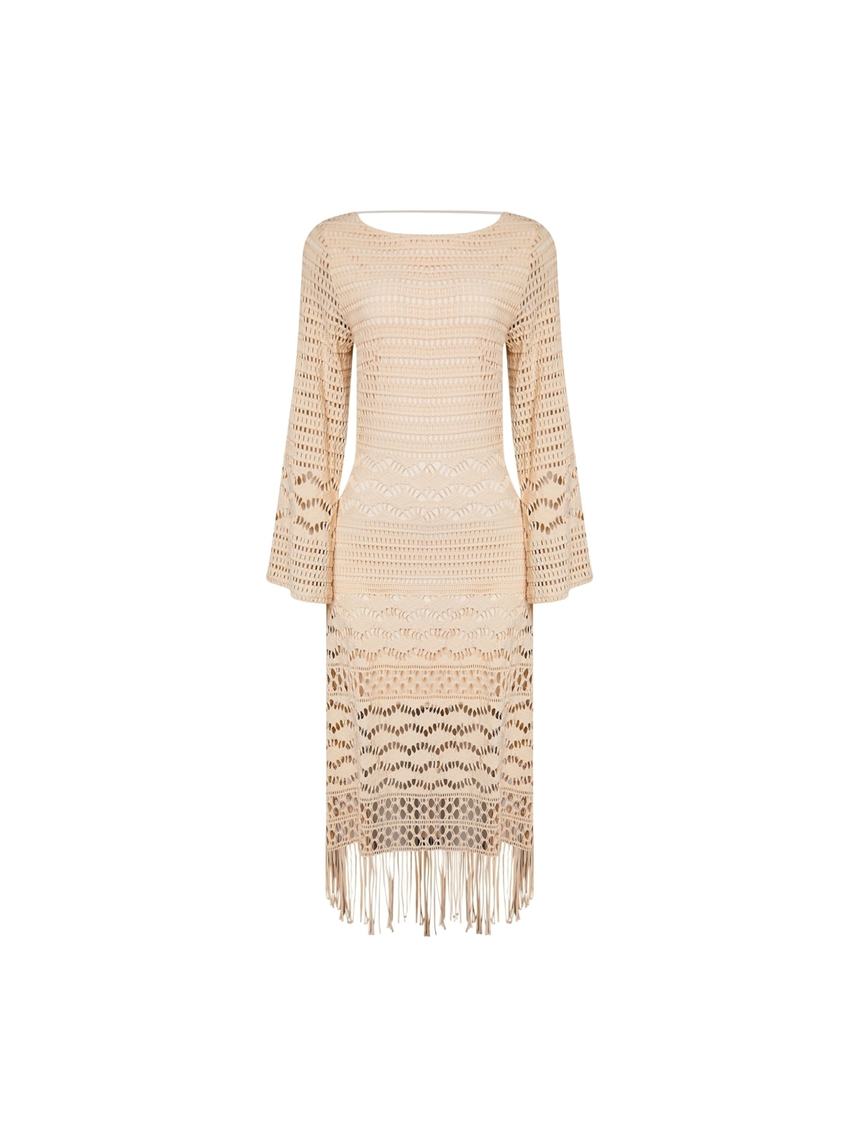 Vestido com Manga Magnólia Areia Suntime