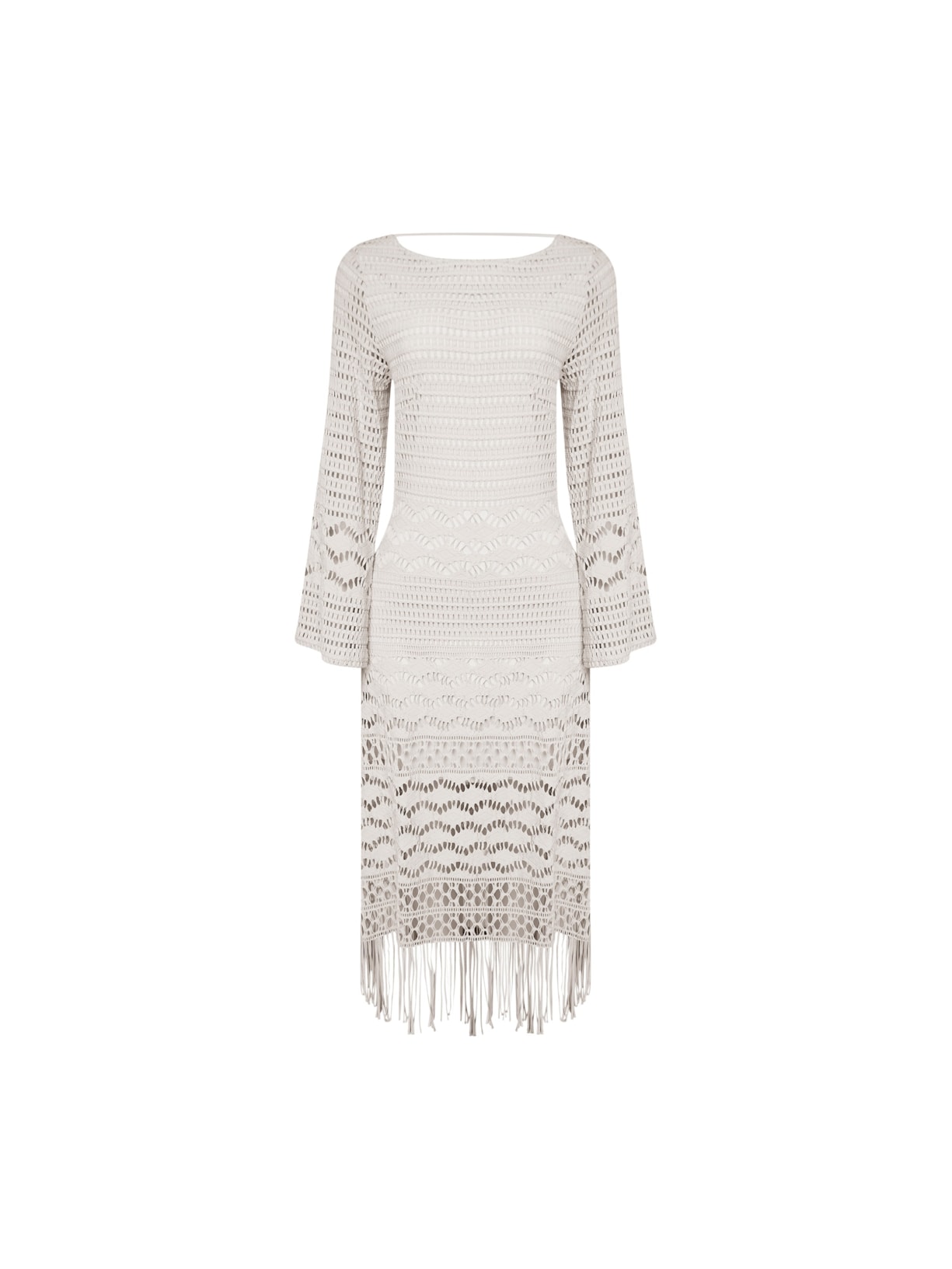 Vestido Com Manga Magnólia Off White