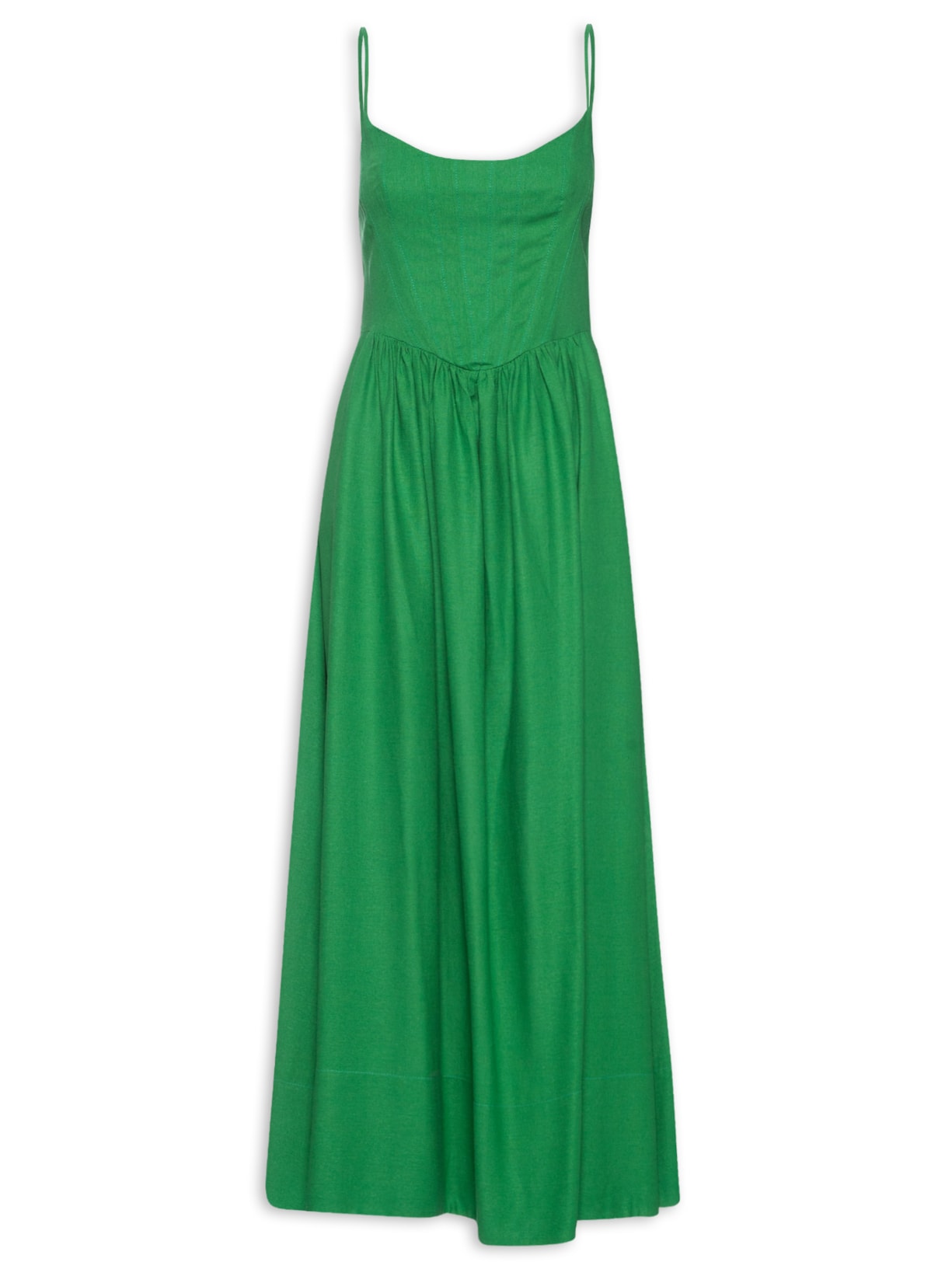 Vestido Corelet Alcinhas - Verde