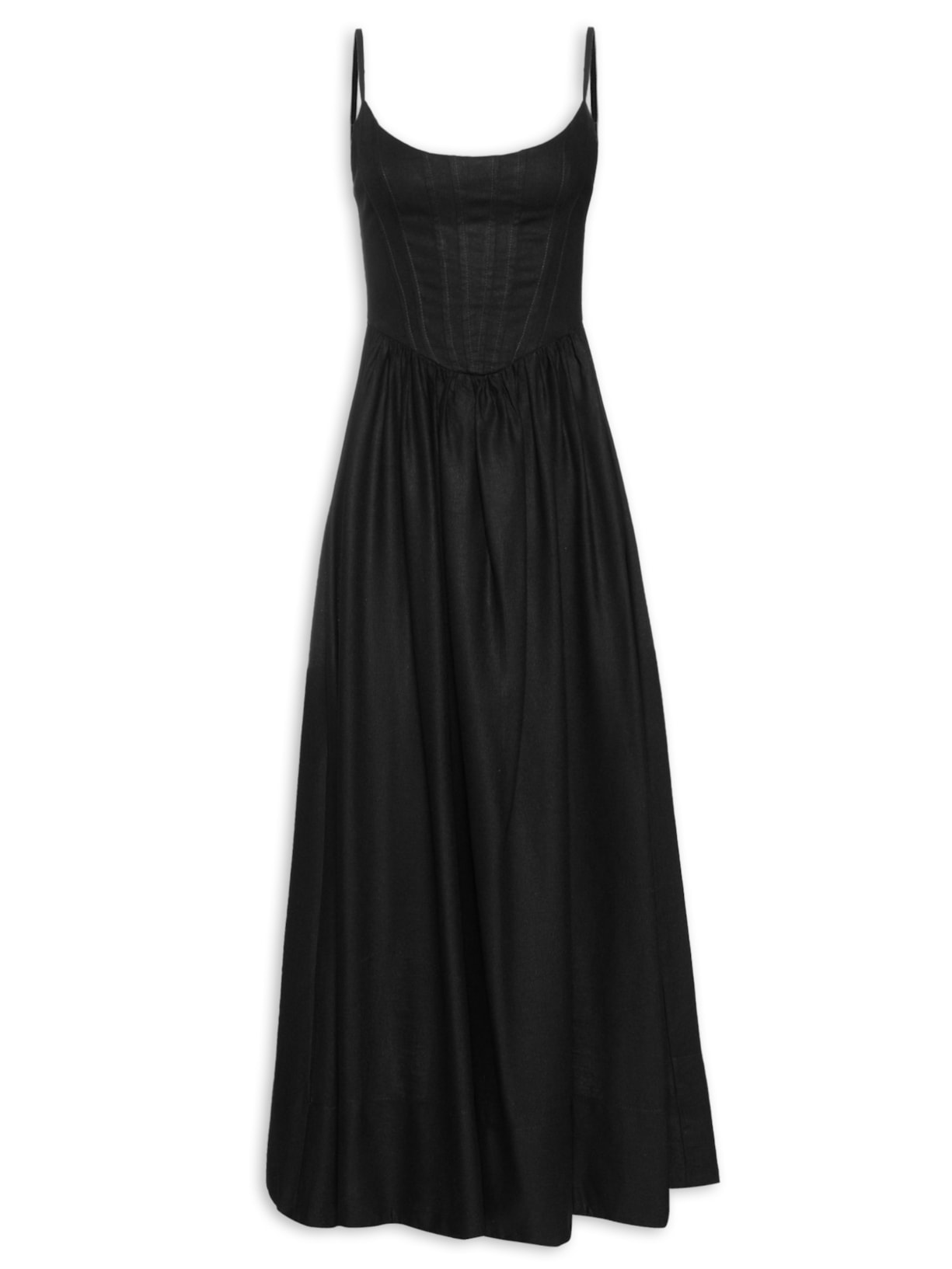 Vestido Corselet Alcinhas - Preto