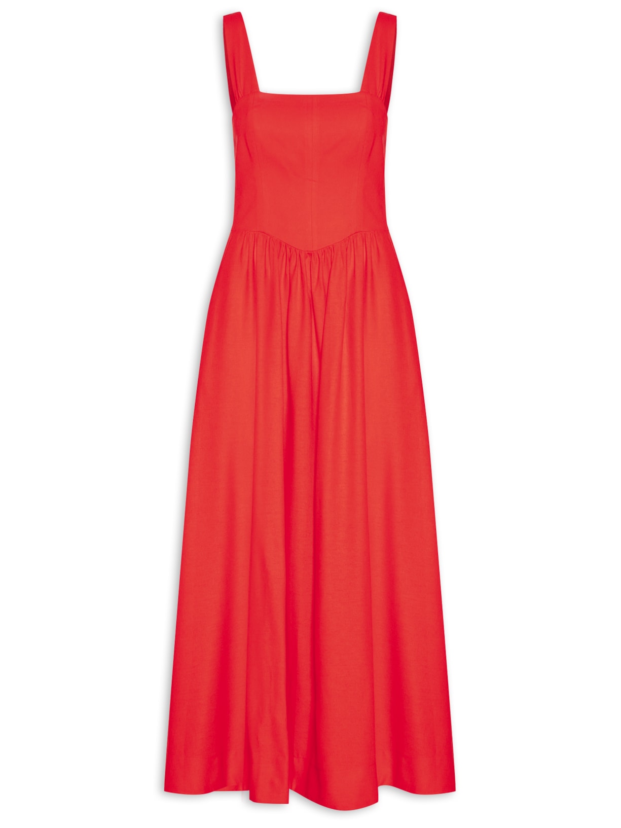 Vestido Corselet Longo - Vermelho