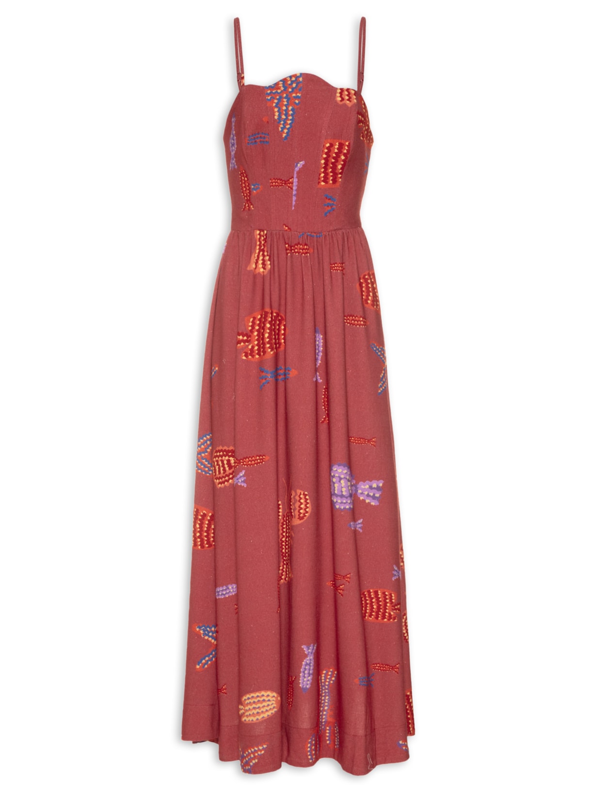 Vestido Corselet Maré Boa - Vermelho