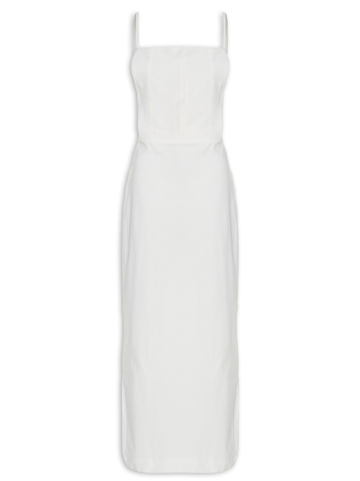 Vestido Corselet Vazado Branco Farm