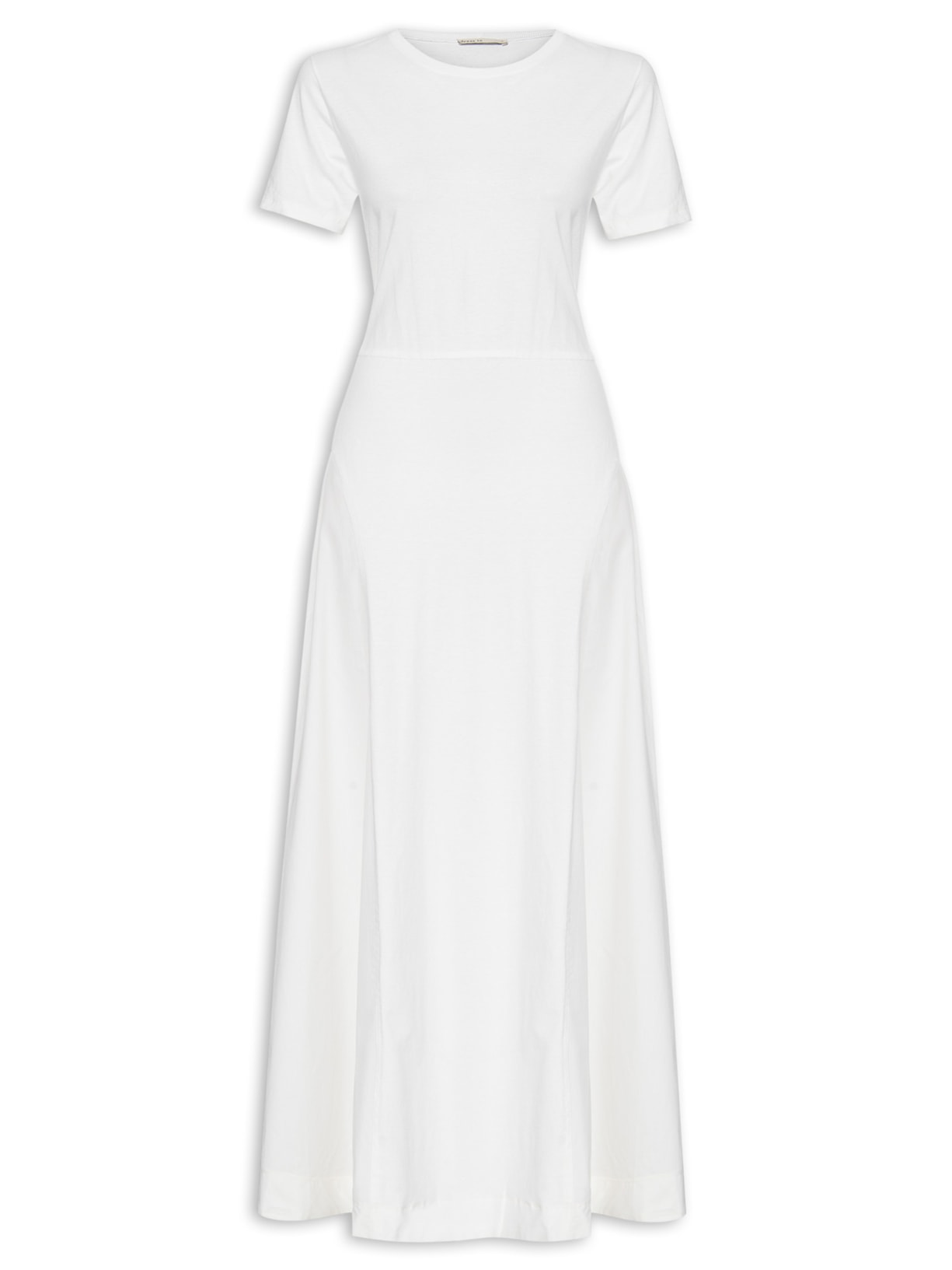 Vestido Costas Franzido - Branco