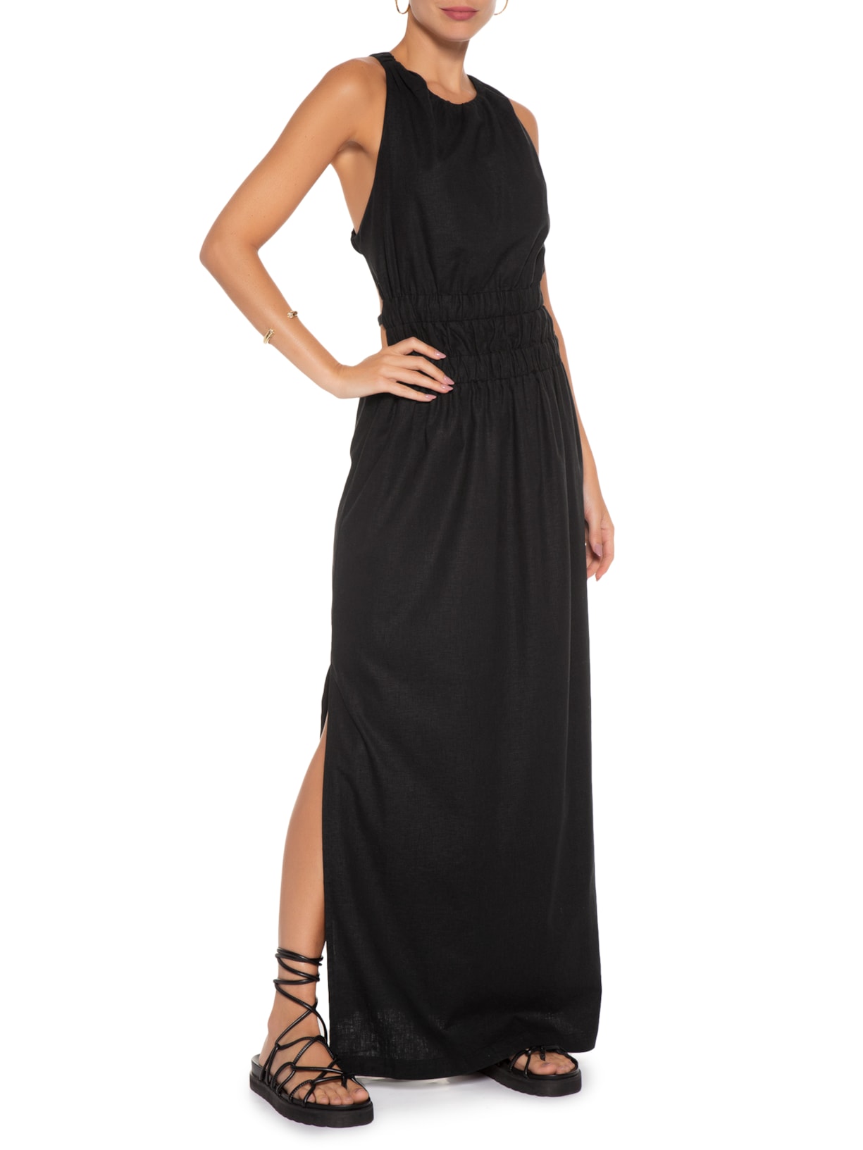 Vestido Cover Up Ana Preto Mixed