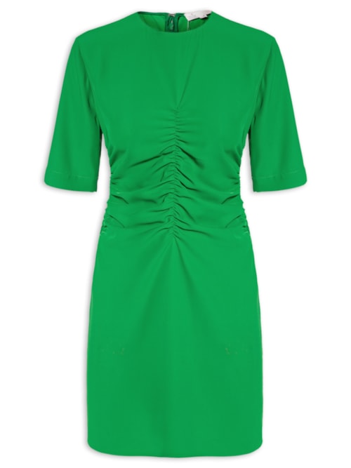 Vestido Crepe Fluid Ava - Verde