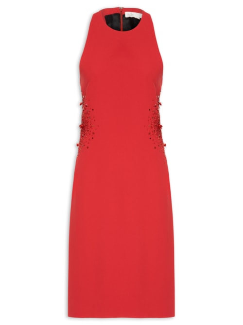 Vestido Crepe Glow Gemma - Vermelho