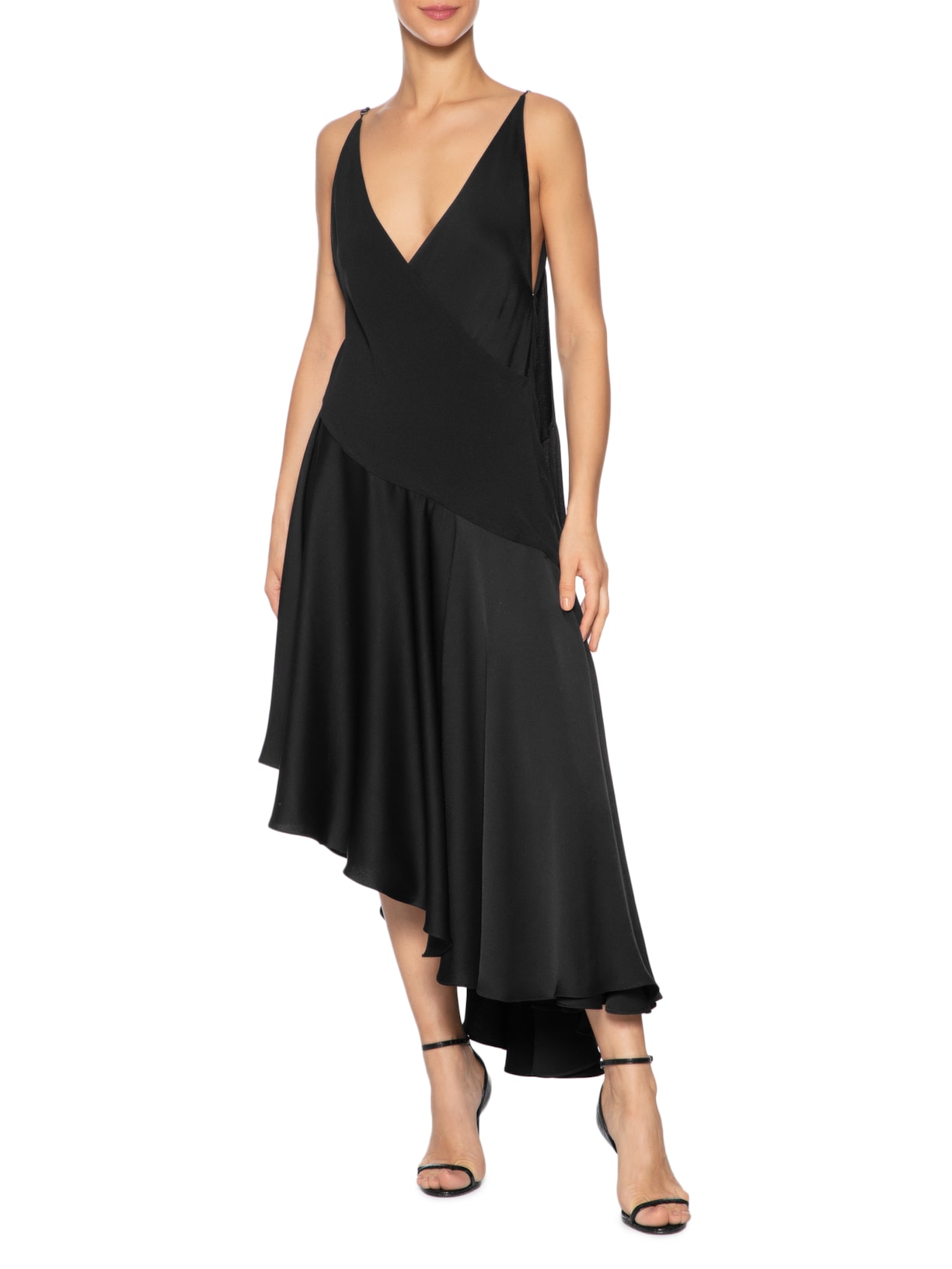 Vestido Crepe Jonor Preto Andrea Bogosian