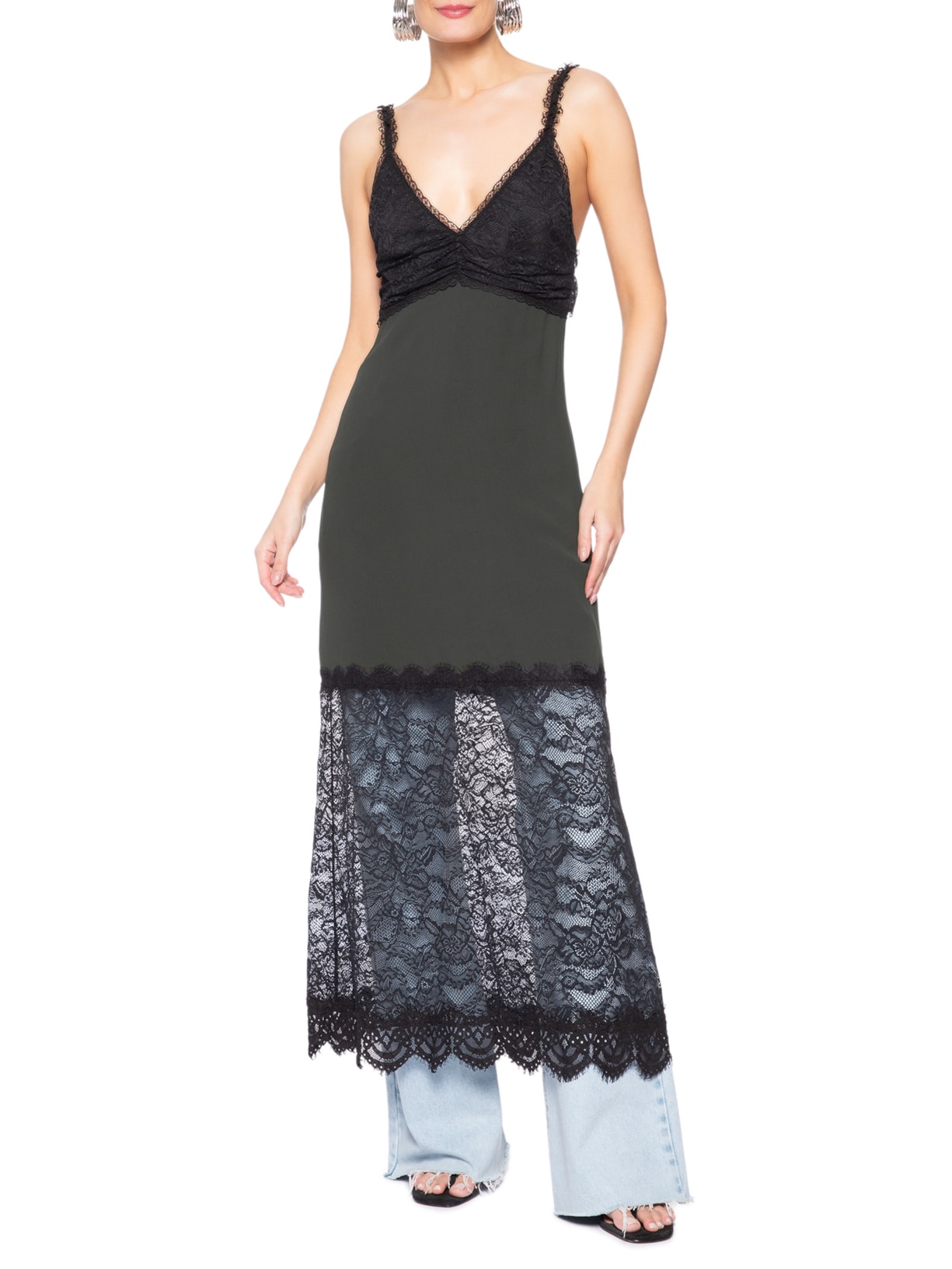 Vestido Crepe Stacatto Zizi – Verde Nk