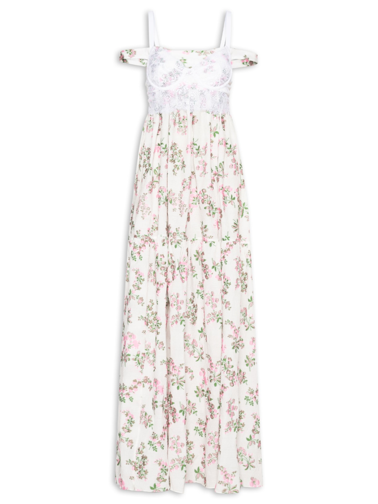 Vestido Crispy Flower - Rosa