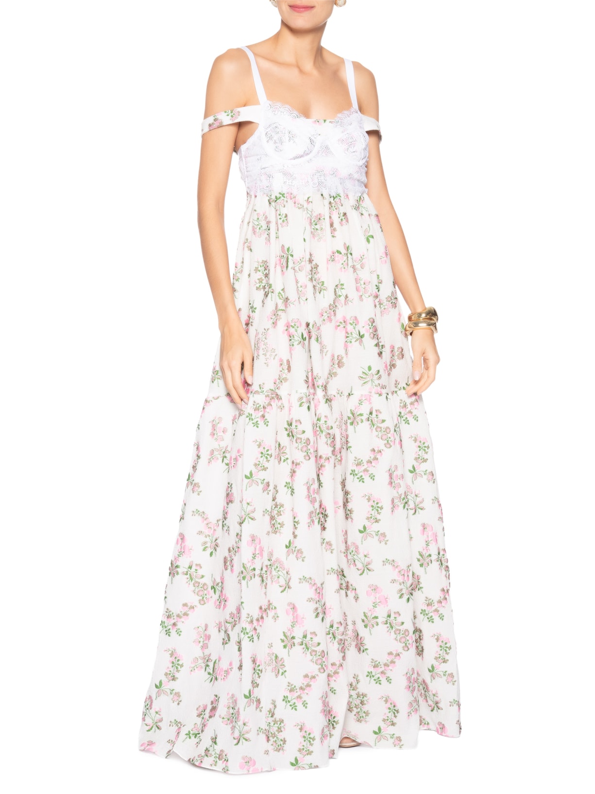 Vestido Crispy Flower Rosa Paula Raia