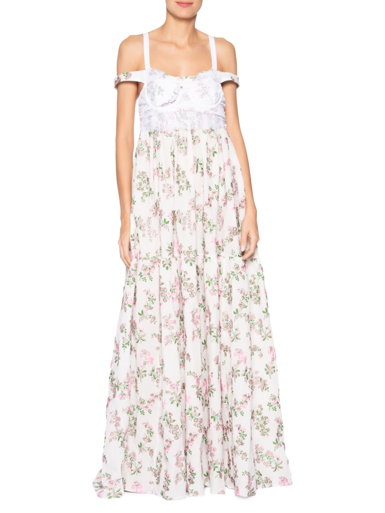 Vestido Crispy Flower Rosa Paula Raia