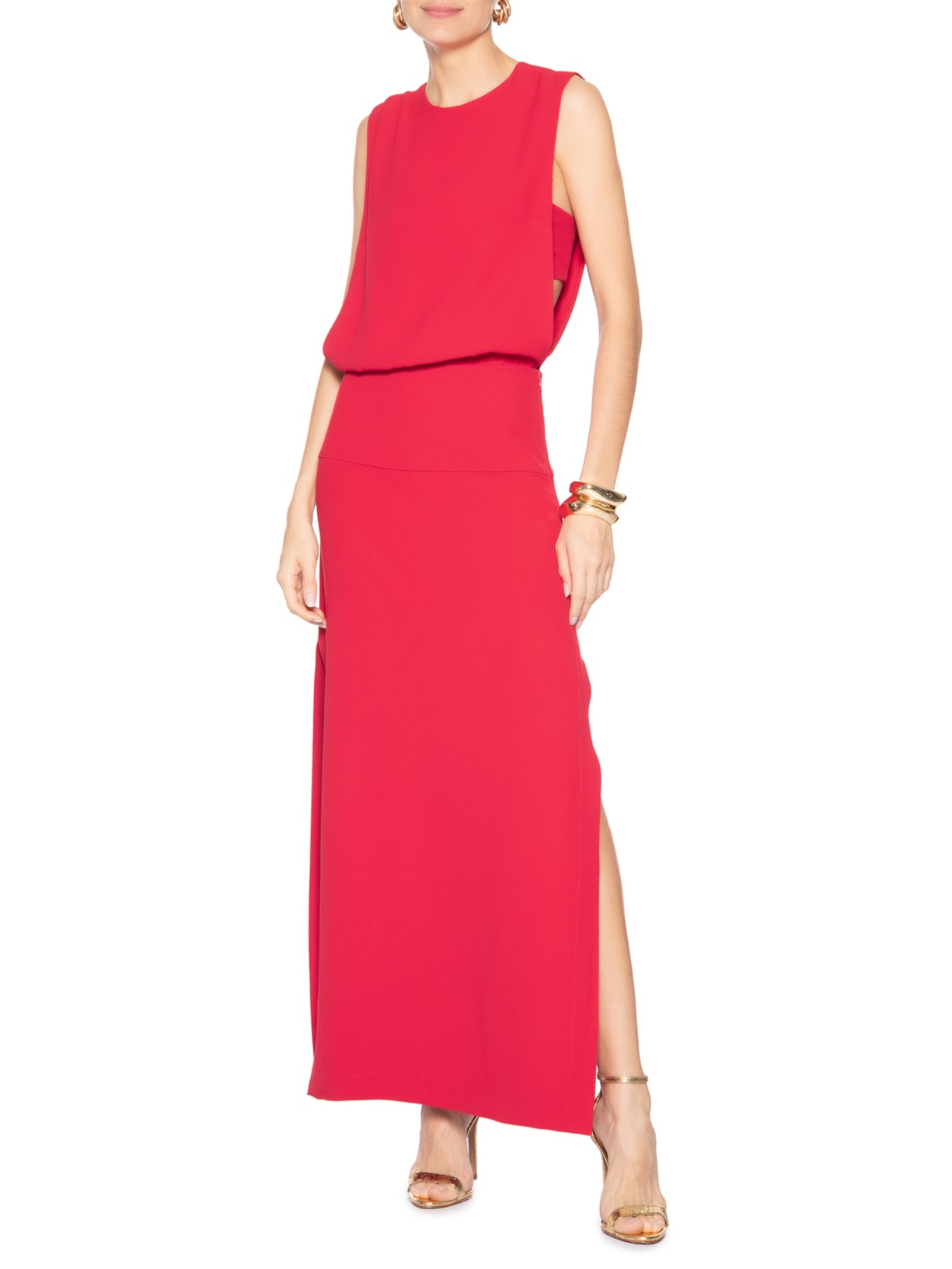 Vestido Cristina Vermelho Carol Bassi