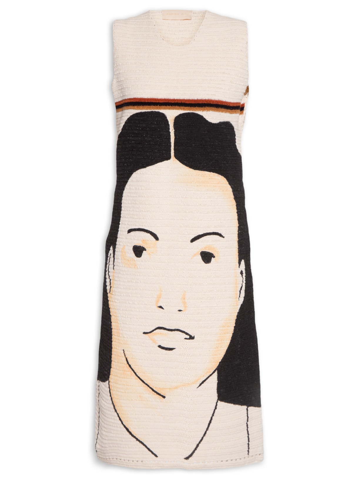 Vestido Crochê Face - Bege