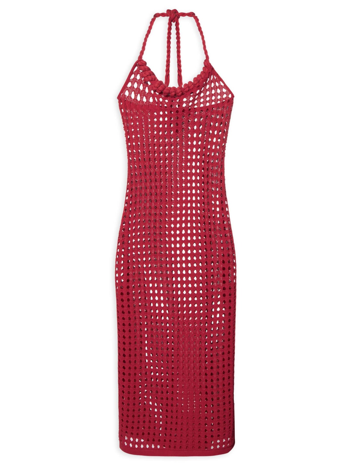 Vestido Crochê Line - Vermelho