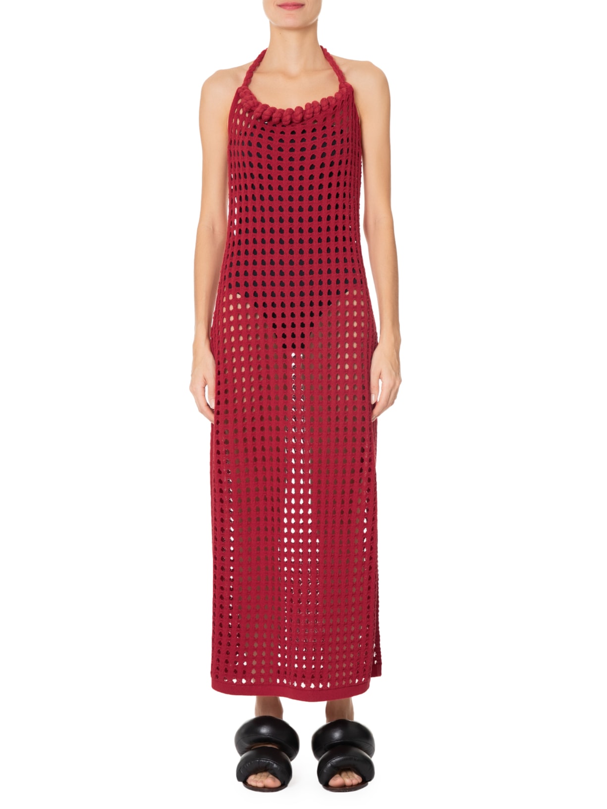 Vestido Crochê Line Vermelho Shop2gether + Tissé