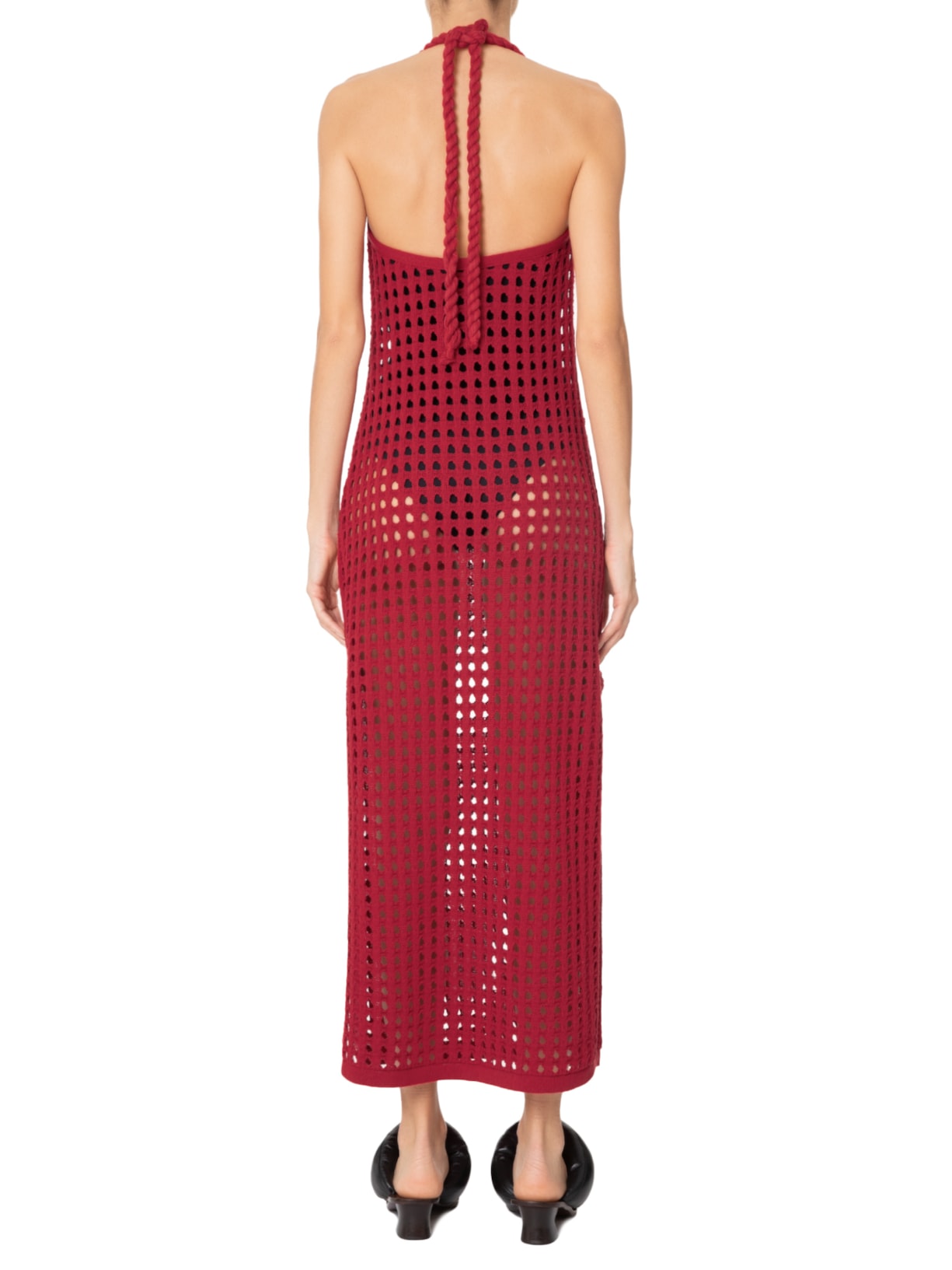 Vestido Crochê Line Vermelho Shop2gether + Tissé