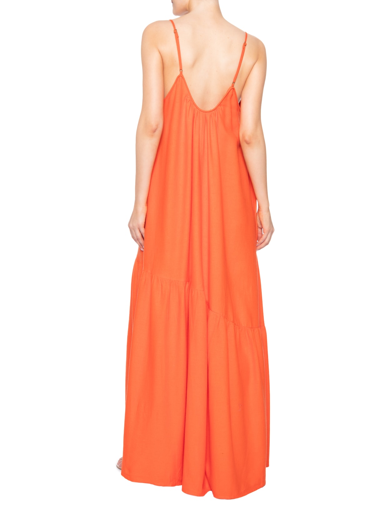 Vestido Cropped Alcinhas Laranja Farm