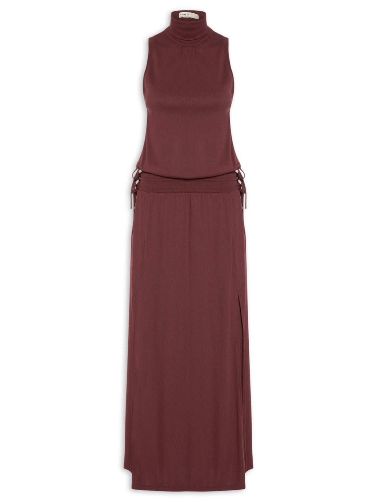 Vestido Cropped Amarração - Vermelho