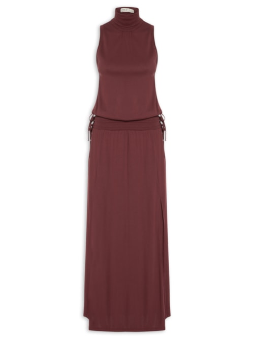 Vestido Cropped Amarração - Vermelho