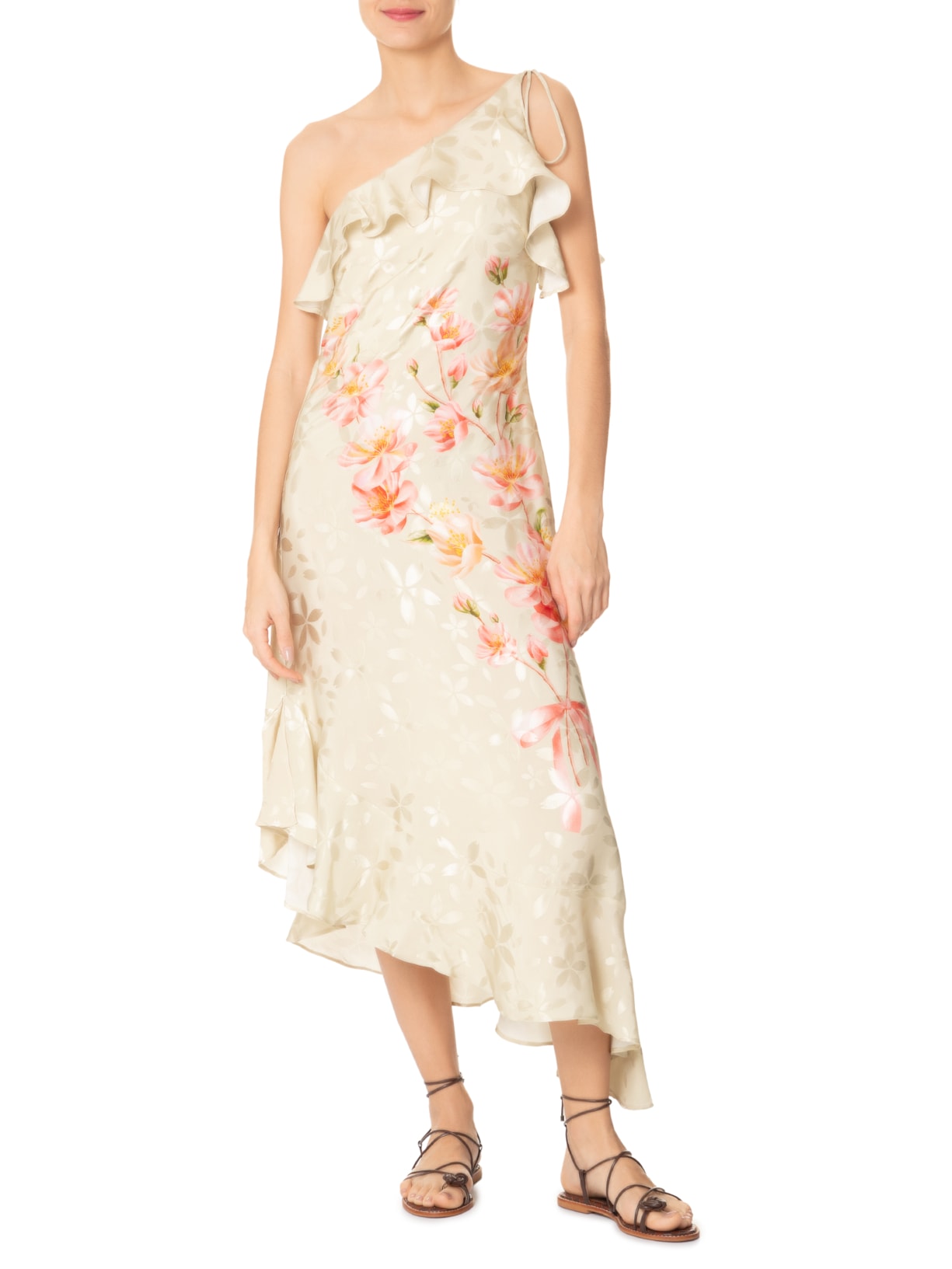 Vestido Cropped Babado Cerejeira Verde Farm