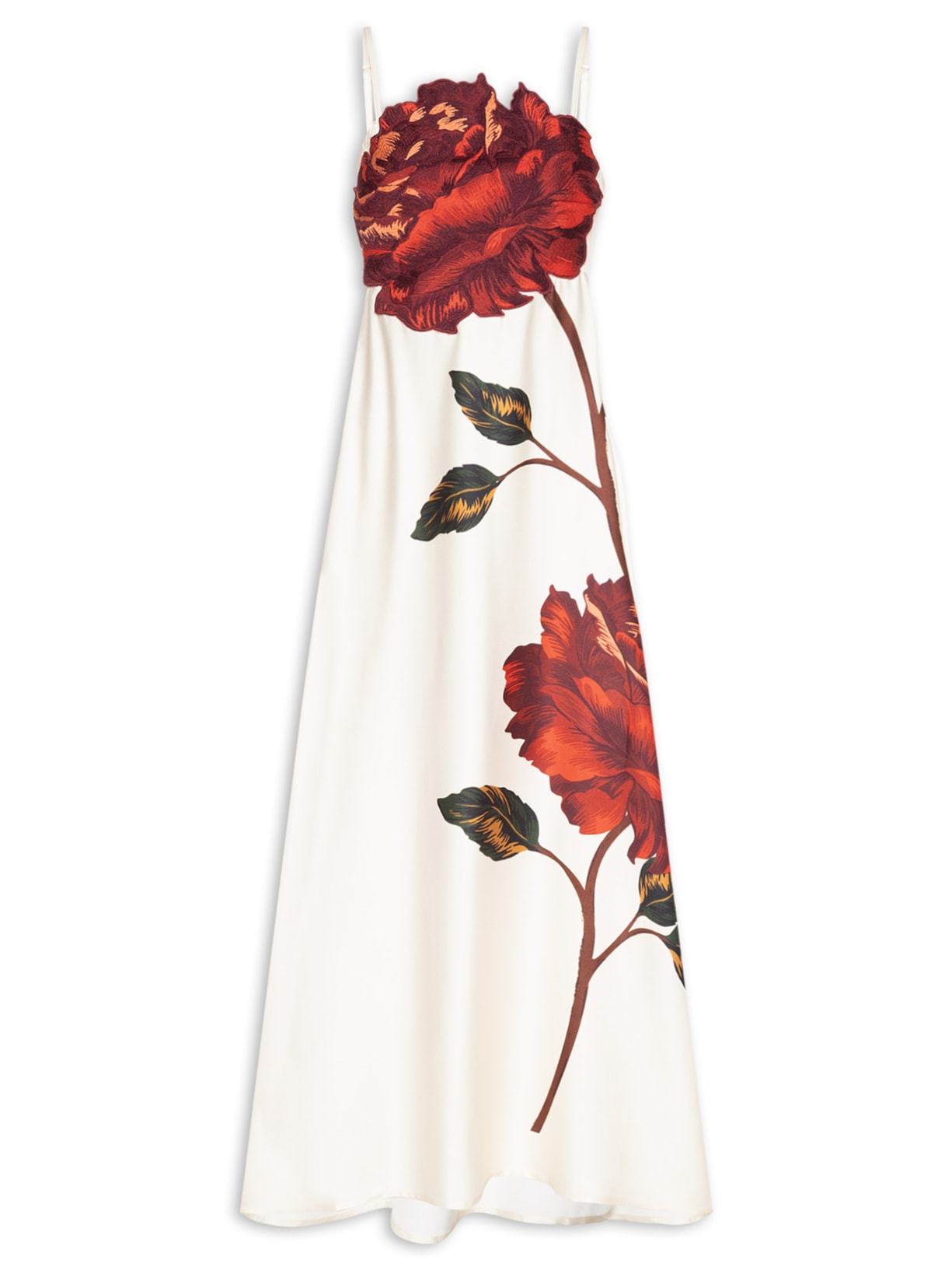 Vestido Cropped Bordado Rosalia - Off White