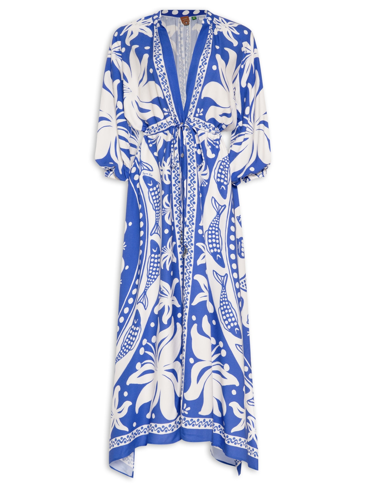 Vestido Cropped Ciranda Do Mar - Azul