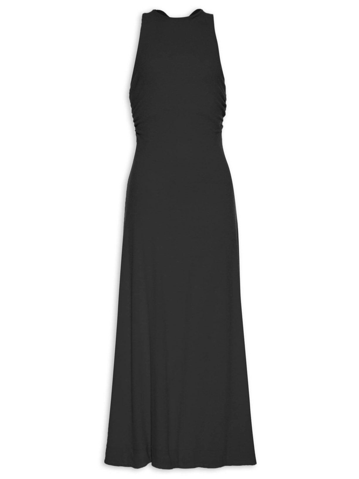 Vestido Cropped Cruzado Costas - Preto