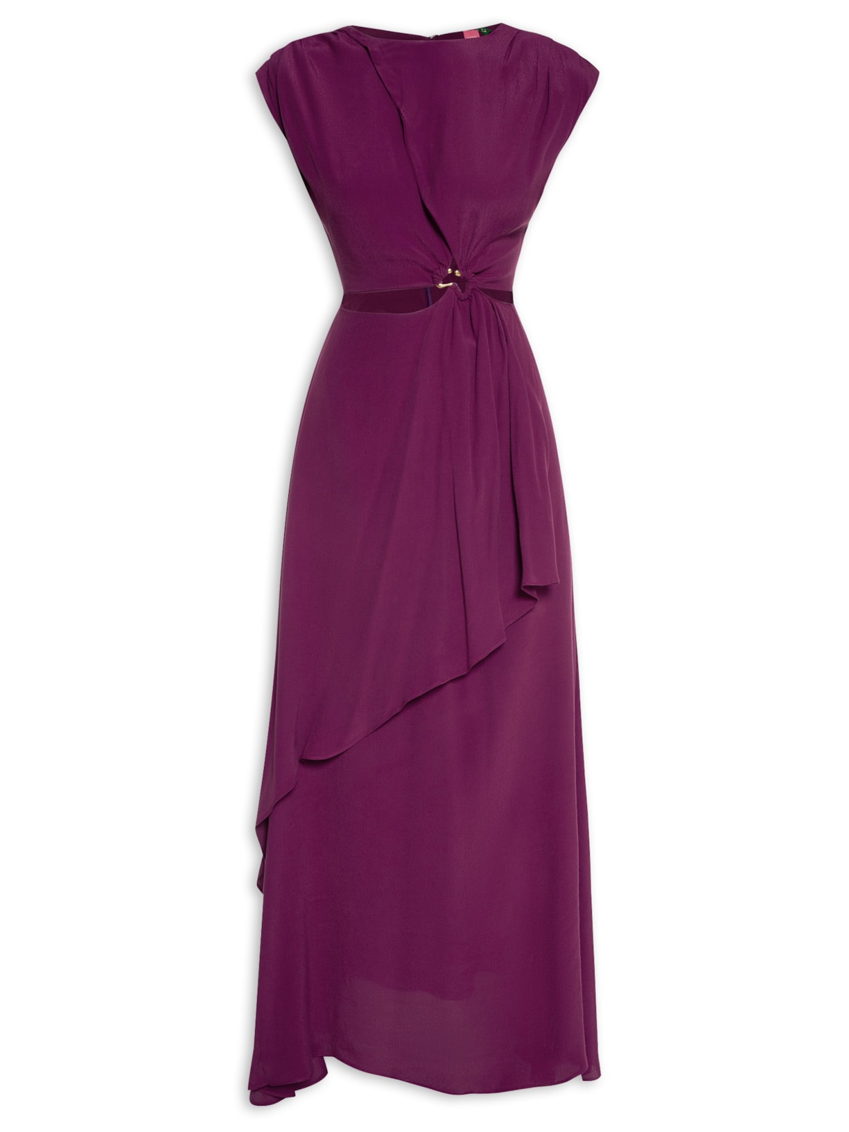 Vestido Cropped Decote Argola Farm Roxo - Main Image