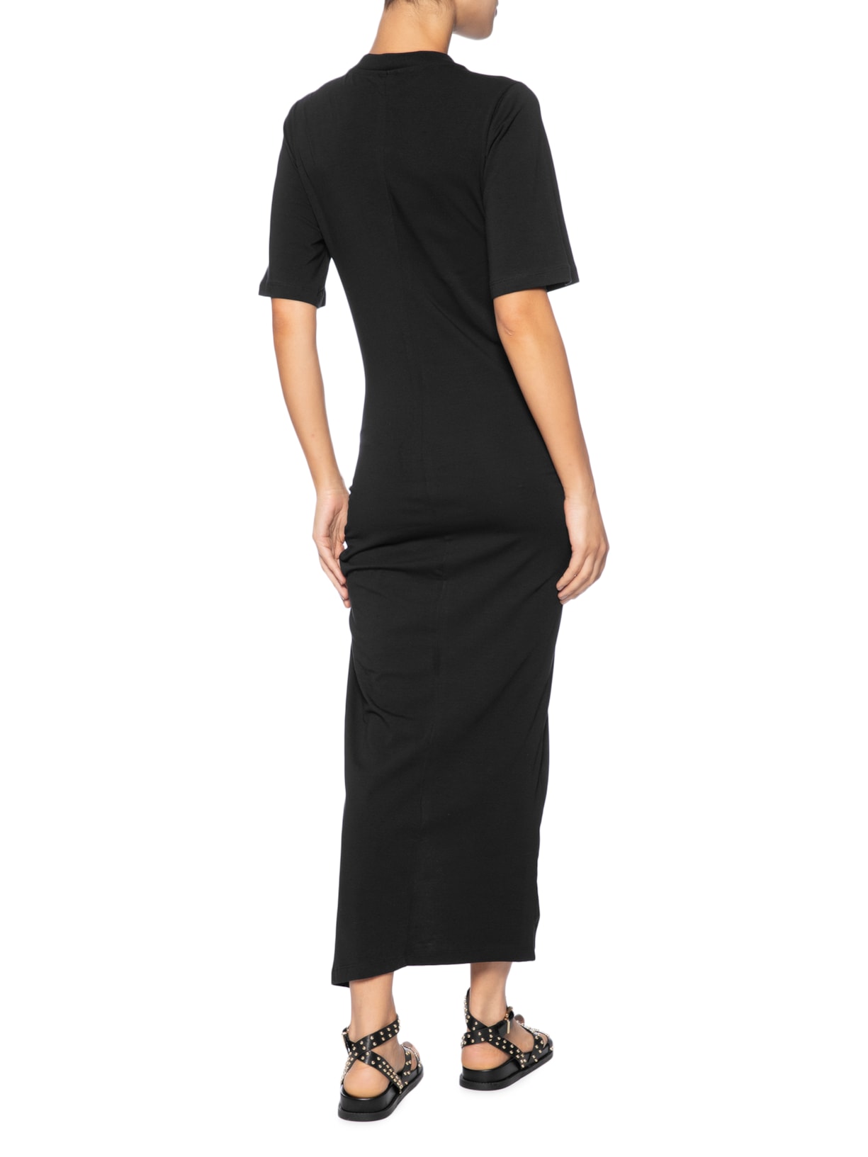 Vestido Cropped Drink Pintado Preto Farm