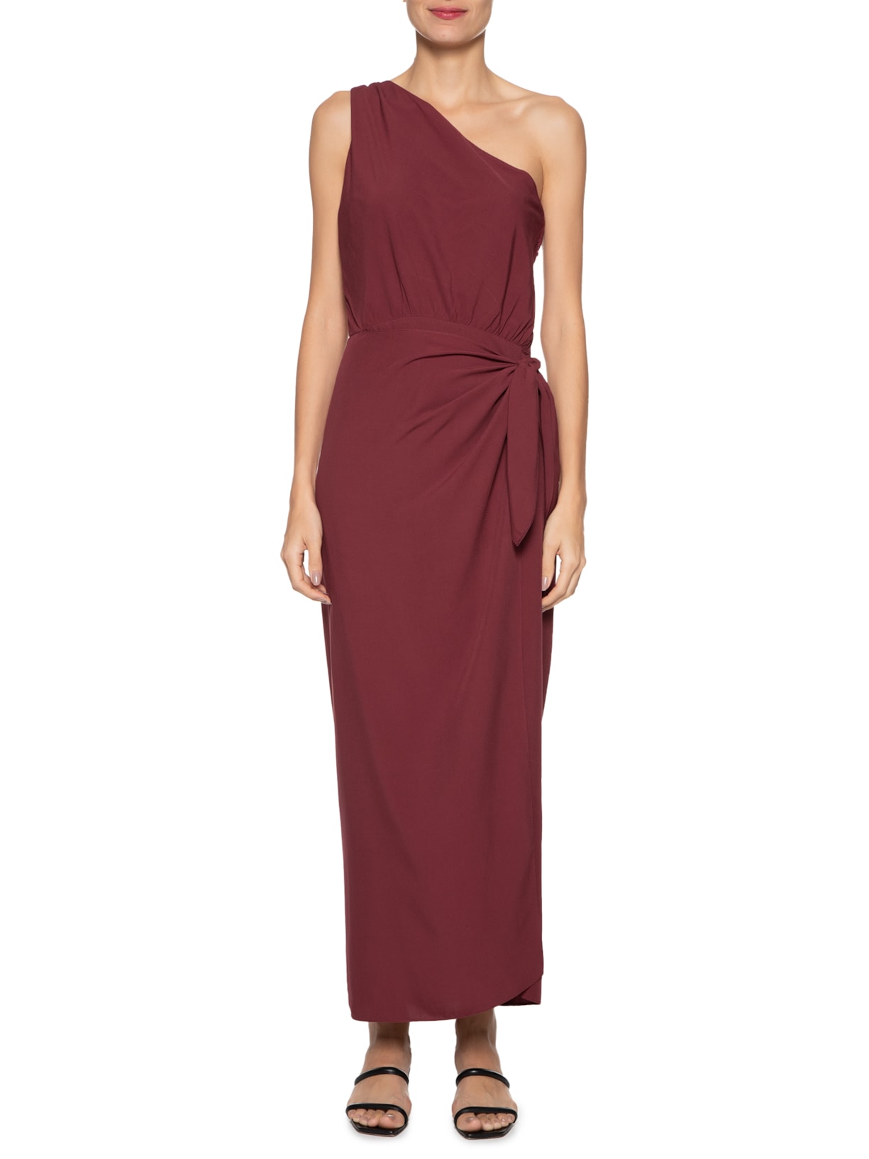 Vestido Cropped Dupla Amarração Vermelho Dress To