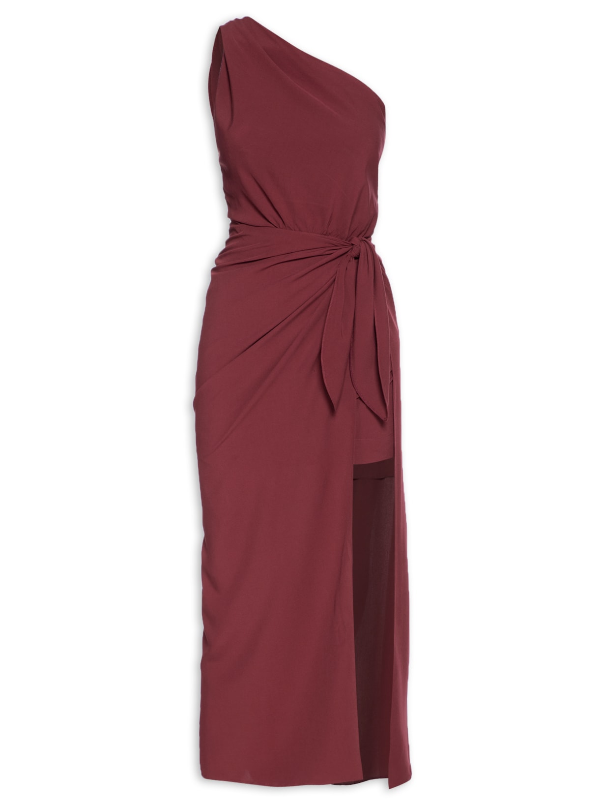 Vestido Cropped Dupla Amarração - Vermelho