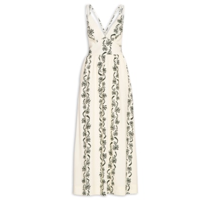 Vestido Cropped Estampa Aventureiro - Bege 