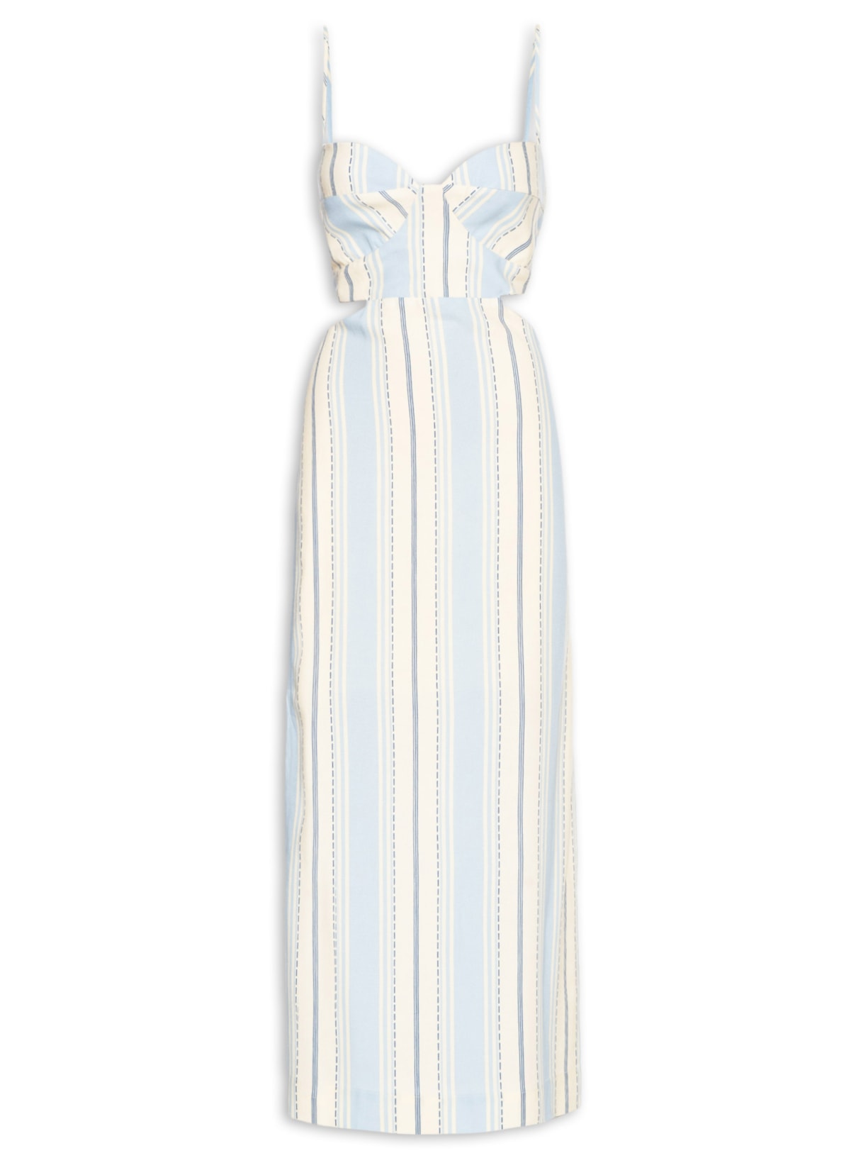 Vestido Cropped Estampa Descanso - Azul